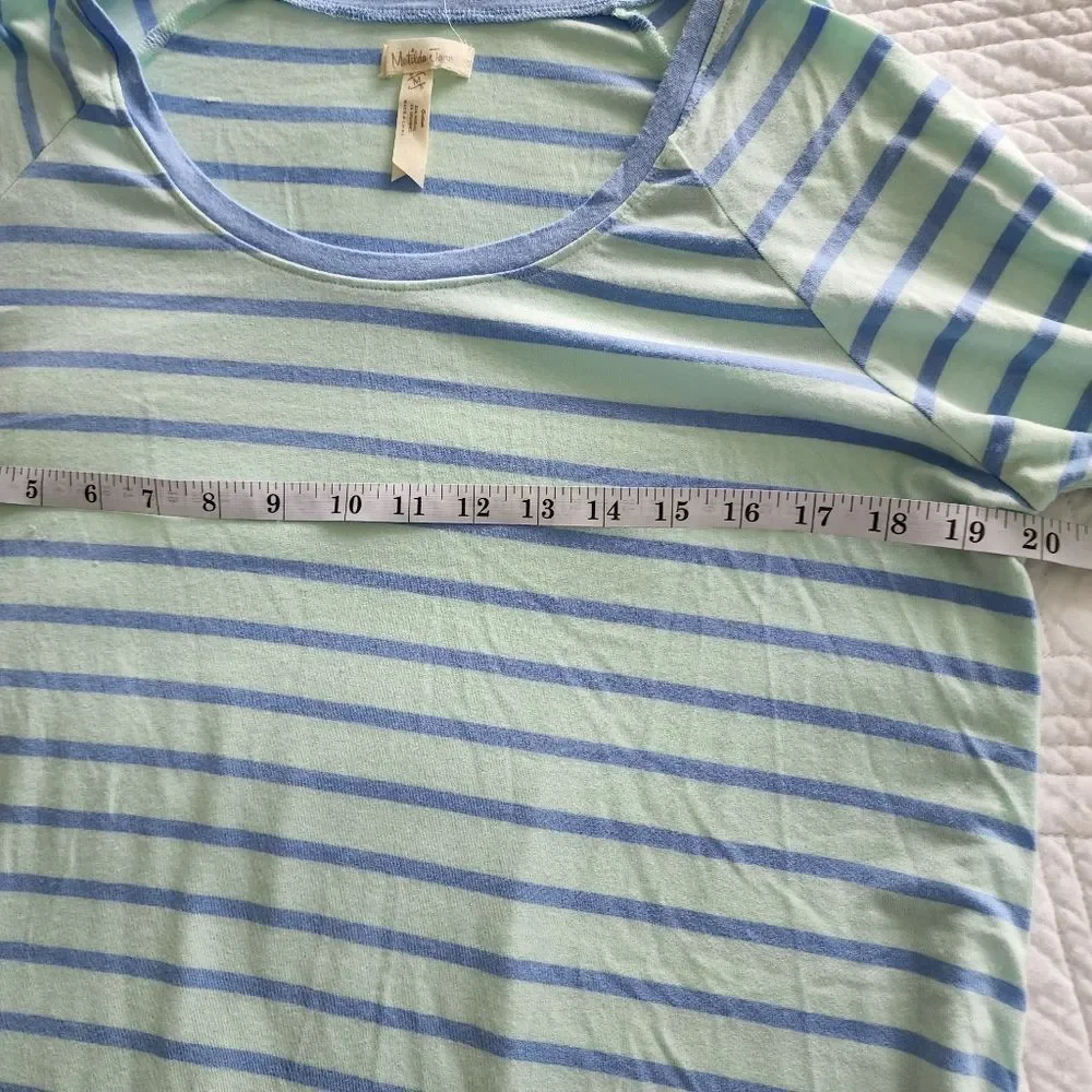 Matilda jane NWOT 3/ sleeve print stripes blouse bundle - Picture 9 of 16